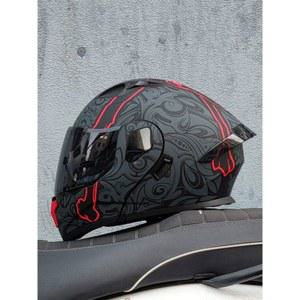 초경량 페이스 하이바 사계절 오프로드 시스템헬멧 매트 이어폰 여성 오토바이 풀페이스