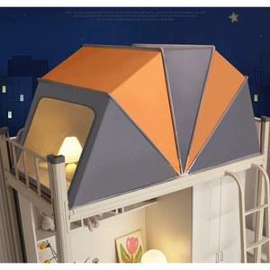 1인용 수면 텐트 접이식 차광 실내 숙면 싱글 80x190x80 암막 벙커 블루 일반 기숙사