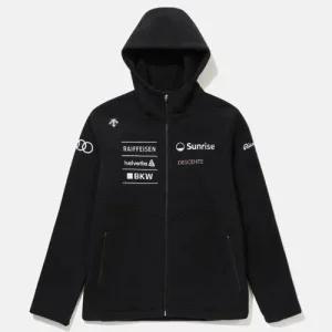 데상트 스위스 스키 본딩 플리스 재킷 B1 SQ423SKTO1 BLK0 LBEG NAVY RED0
