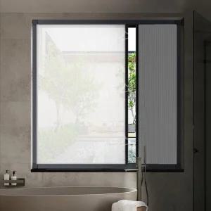 무타공 창문형 슬라이딩 부착 버티컬 암막 가로형 차단 커튼