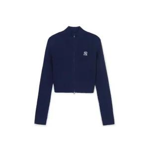 자켓 PQJ 3FKCV0444-50NYS 여성 바시티 립 집업 가디건 뉴욕양키스