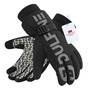 남성/여성용 DULFINE 방수 및 방풍 겨울 작업용 장갑, 두께 보온, 터치스크린 따뜻한 장갑