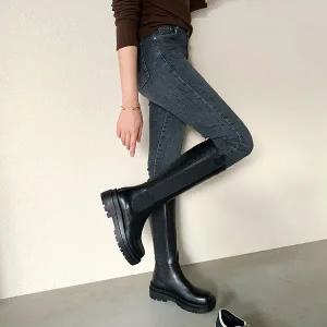 [미나그램] 보드 슬림일자핏 데님팬츠