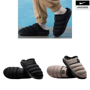 백화점정품 나이키 패딩 슬리퍼 남성용 플리스 안감 발편한 보온 겨울 방한화