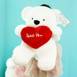 [셀러에이드]대형 빨강 곰인형 선물용 90cm 베어하트