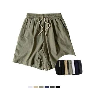 밴딩바지 린넨바지 린넨 면바지 오버핏 린넨팬츠 벌룬바지