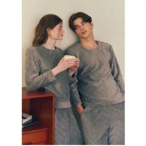 [비너스](대전신세계)포그니 극세사 핑크 솔리드 커플 이지웨어 세트 (VEP395MSVEP395WS)