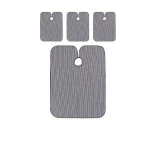 스트라이프 X 셀프 패턴의 고급스러운 머리카락자를때 이발소 실 가운 미용 4개입 용품 일체형