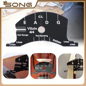 (바이올린/비올라/첼로) 브릿지 쉐이핑 툴 스트링 너트 간격 마커 & 보우 리 헤어 게이지