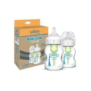 닥터브라운 유리 젖병 와이드넥 출산 선물 150ml 2P