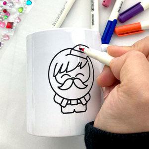 산타루돌프그리기 머그컵 스티커 색칠놀이 크리스마스 성탄절 미술 단체 체험학습 그림 색칠 미술수업 학생 어르신 시니어