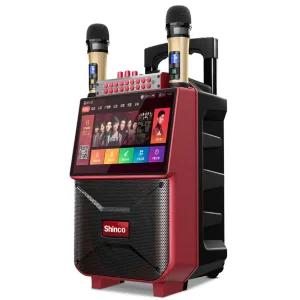 노래방 반주기 대형 스크린 무선 마이크 올인원 기기 노래방 기계 + 마이크 1개