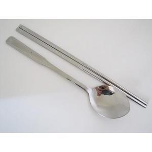 땡땡이 수저 세트/숟가락/젓가락/저분/스텐/옥수저/업소용/식당/급식/옥한시/완자