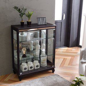 [모던탑21]이지-프리미엄 700-3단 장식장 진열장 [도어 = 강화유리]