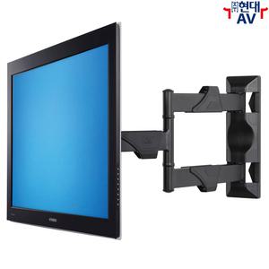 현대AV NB-P4 중대형 TV 벽걸이 브라켓, 31kg/32~55인치 이내, 상하좌우 회전, 거치대, 월마운트, 케이블 정리, 삼성, LG, 엔산 카멜