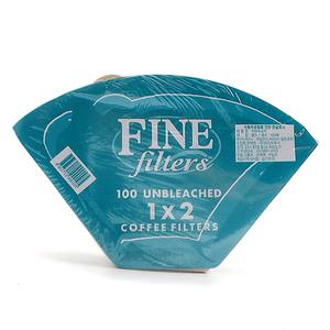 파인 천연 펄프 드립필터 드립필터 옐로우 1x2 (2~4인용) 100P 커피필터