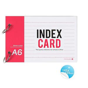 모닝글로리 3000 A6 정보카드 148x105mm 약80매 /단어장/영어단어/메모장