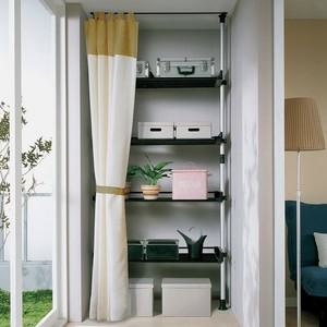 [가화행거]4단수납선반커튼행거LB2040SC