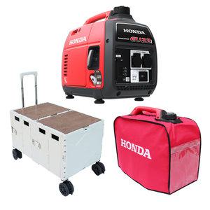 혼다 무소음발전기 EU22i + 2단 폴딩카트 + 전용보관가방