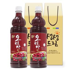 오미자 엑기스 농축액 원액 900mL 2병 선물포장