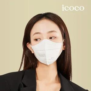 아이코코 KF94 마스크 100매 [화이트/블랙] [대형/특대형/중형]