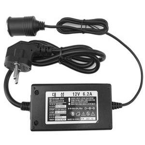 전기매트 220v 아답터 12v 6.2A, 12V 시거잭 연장 케이블, 차박 2구확장소켓