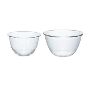 일본 하리오 유리 믹싱볼 베이킹 일본제 내열글라스 2개 세트