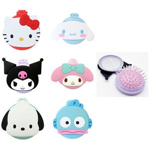 산리오 미러 & 브러쉬 빗 손거울 세트 포차코 시나모롤 한교동 마이멜로디 키티 쿠로미 6종 선택