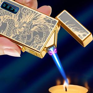 럭셔리 골드 음각 배터리표시 듀얼 플라즈마 터보라이터