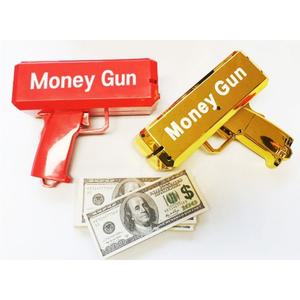 머니건 지폐100장 돈총 돈쏘는총 깜짝파티 이벤트 캐쉬건 골드 블랙 핑크