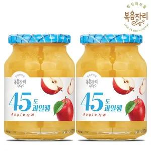 복음자리 45도 사과잼 350gX2병 :유통기한 25년 12월 29일까지