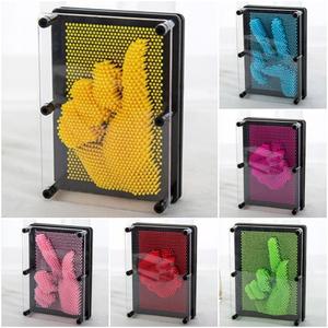 칼라핀아트 어린이 창의력놀이 액자형 핀스크린 감각발달교구 6컬러