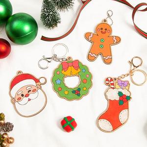 민화샵 크리스마스만들기 팬시우드 나무팬던트 겨울만들기 크리스마스용품 장식 목걸이 열쇠고리 꾸미기