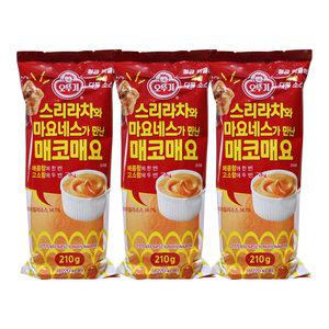 오뚜기 스리라차와 마요네스가 만난 매코매요 210g 3개