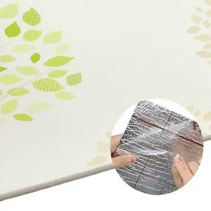 제이오마켓 고급 접착식 단열벽지 1mx20m 에버그린/셀프 시공 도배 곰팡이 결로 방지 포인트 스티커 시트 벽지