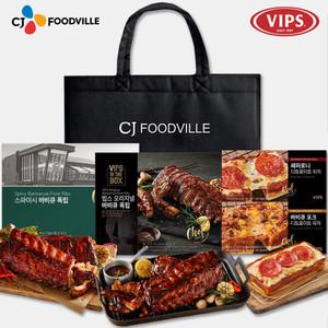 [VIPS] 빕스 다이닝 선물세트 1호(오리지널폭립 1개+스파이시폭립 1개+피자 2종)