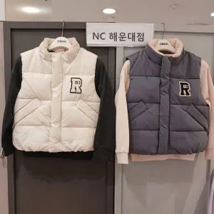 [보리보리/오후]부드럽고 포근한 느낌~오버핏 패딩조끼 OHVW24W01