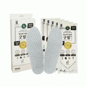 [굿발] 발냄새잡는 항균한지 기능성 깔창 5세트  습진 발냄새 운동화 안전화 구두 논슬립