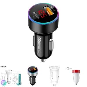 차량용 QC3.0 PD 고속충전 시거잭 (블랙)/네비게이션/하이패스/챠량용/충전/스위치/캠핑용/시가잭/고용량