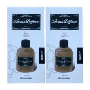 산도깨비 디퓨저 실내용 방향제 커피향 교체용 200ml 2개 