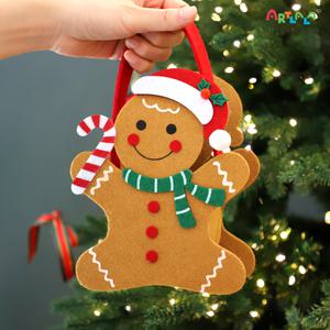 아트랄라 진저쿠키 펠트가방 크리스마스 겨울 미니 사탕 선물바구니