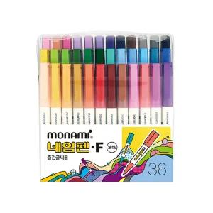 모나미 네임펜 F 36색 세트 중간글씨용 꾸미기 DIY