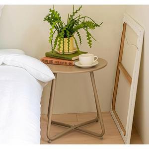 미니 철제 사이드테이블 거실협탁 조립식 보조테이블 원형 빈티지 쇼파