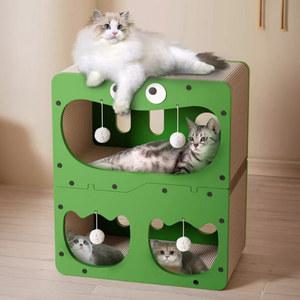 개과천선 어몽드 젤리빈 스크래쳐 고양이 하우스 골판지 스트레스해소 발톱 관리 숨숨집