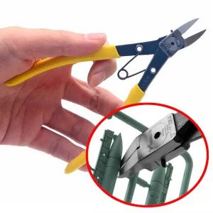 일본산 츠노다 TTC 슬림 정밀 플라스틱 니퍼 SNP-145F 스토퍼 부착 스프링 사출 커터 5인치 라운드형 프라모델 미니어처 플랫날 일제 일산