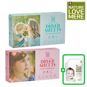 네이쳐러브메레 향기톡톡 건조기시트 티슈형(40매) x 2개 (GIFT)유연제 850ml 리필 1팩(오리지널향)