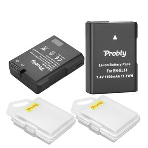 1500mAh EN-EL14 EN-EL14A EL14 교체 호환 니콘 D3100 D3200 D3300 D3400 D5600 D5100 D5200 P7000 P7800