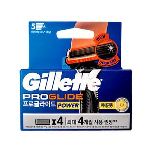 매직크린 질레트 프로글라이드 파워 미세진동 면도날 4p