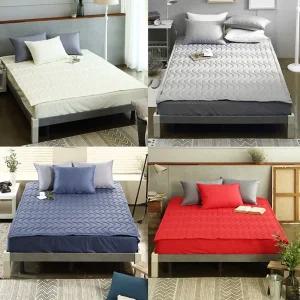 순면 40수 침대 패드 시트 사계절 침구 퀸사이즈