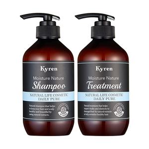 키렌 데일리퓨어샴푸+트리트먼트 500ml [무향/임산부/온가족]